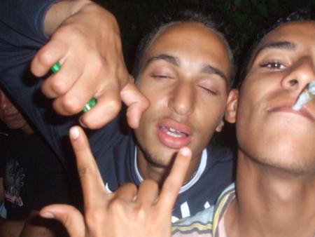 moi et achraf en mode fuméte 